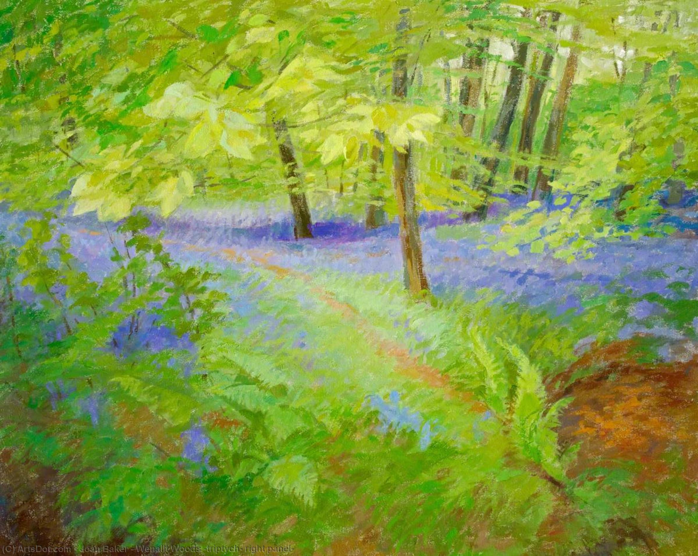 Wenallt Woods (triptych, Right Panel) — Joan Baker