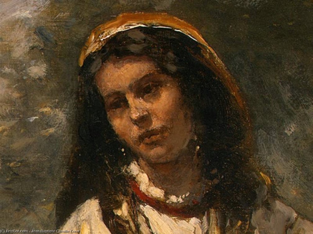 Gypsy Girl With Mandolin ) — Jean-baptiste-camille Corot