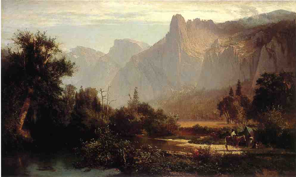 Piute Indian Family In Yosemite Valley. — Thomas Hill