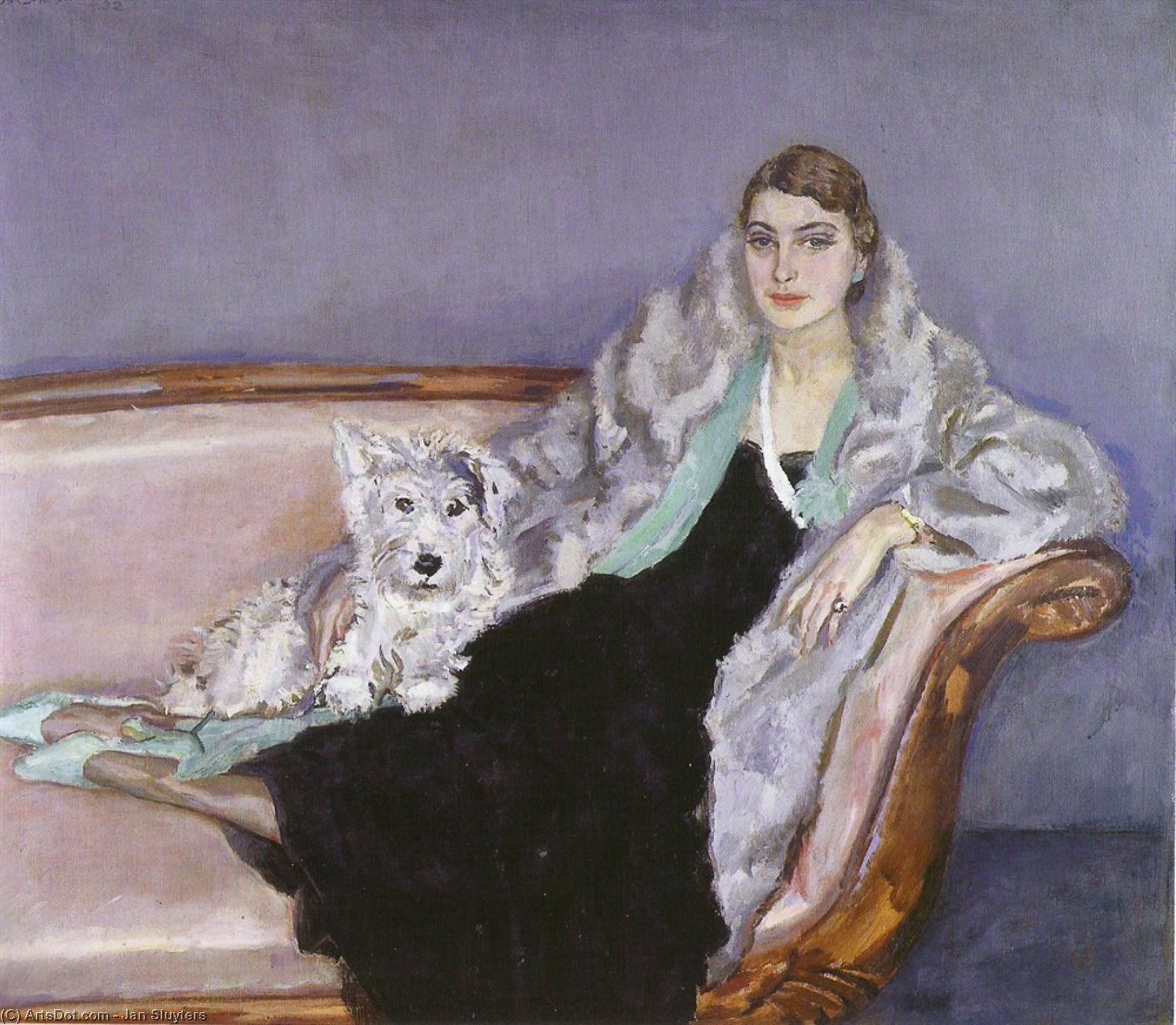Portrait Of The 20-year-old Ina Leaves — Jan Sluyters