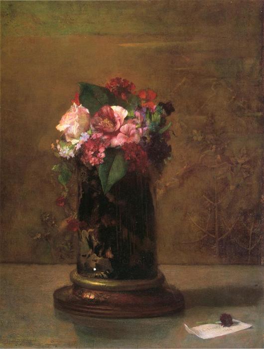 Flowers In A Japanese Vase — John La Farge