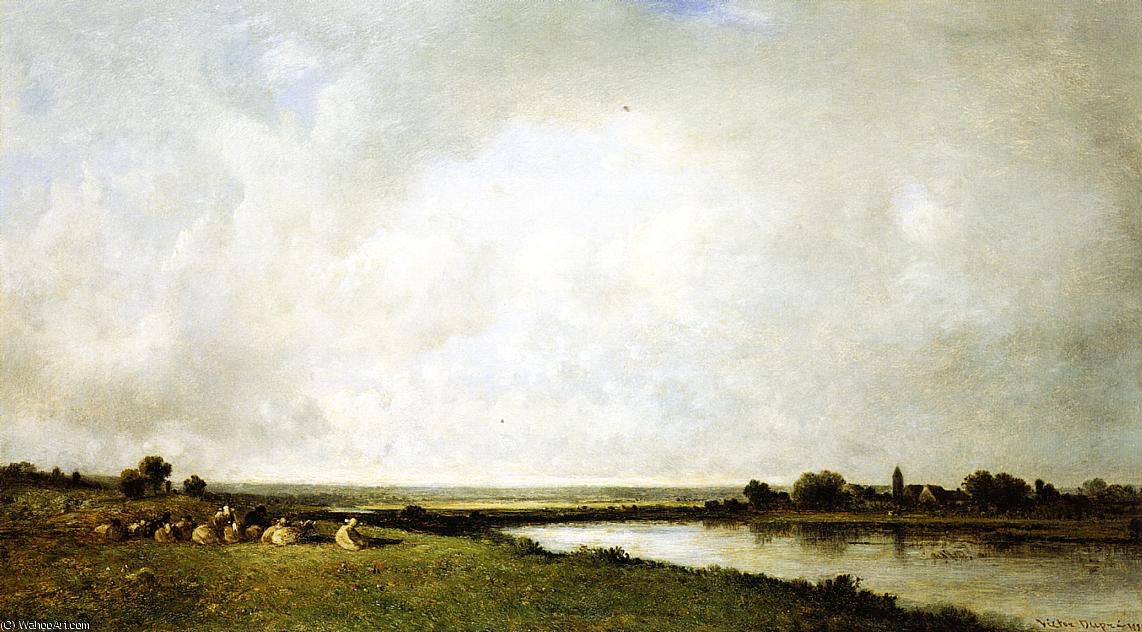 Landscape With Sheep — Leon Victor Dupre