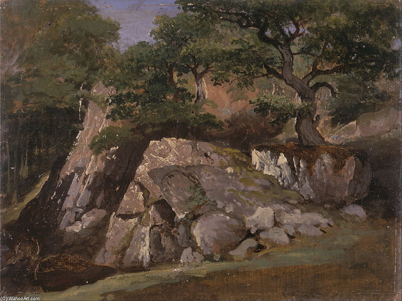A View Of The Valley Of Rocks Near Mittlach — James Arthur O'connor