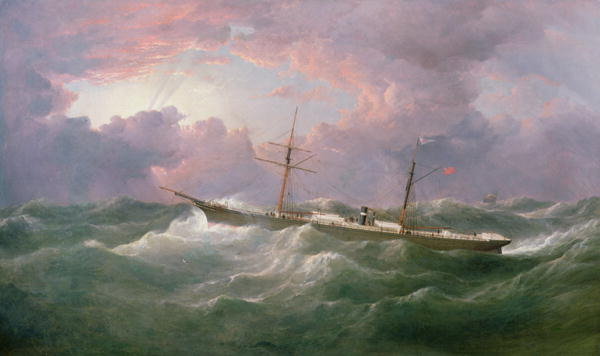 Portrait Of The 'isis', A Steam And Sail Ship — Samuel Walters