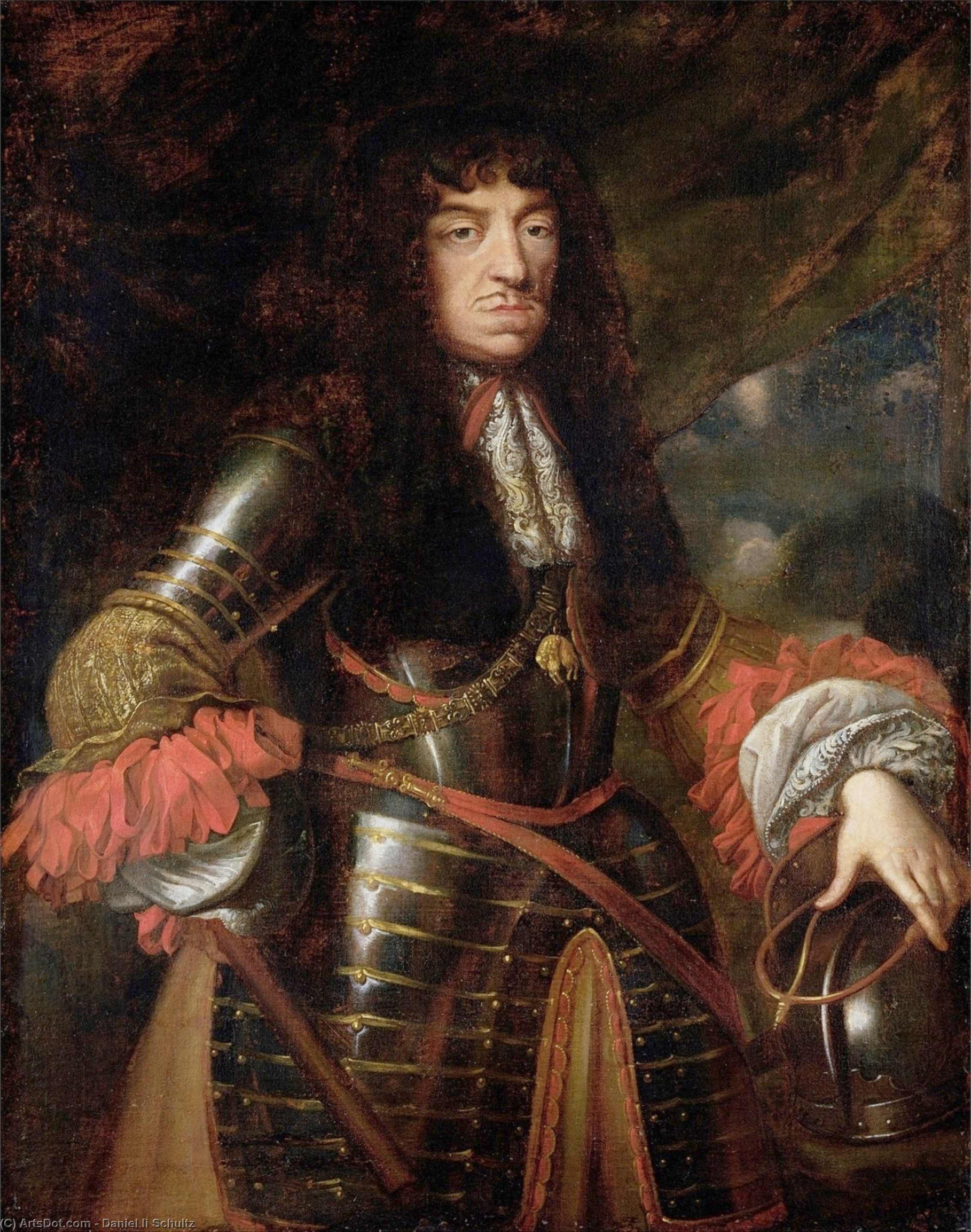 Portrait Of King John Ii Casimir Vasa — Daniel Ii Schultz