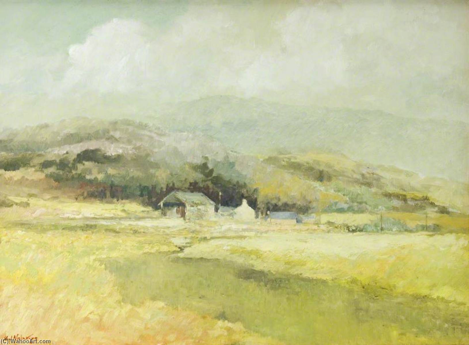 Farm Buildings On The Upper Cairn — Hugh Mcneil Mcintyre