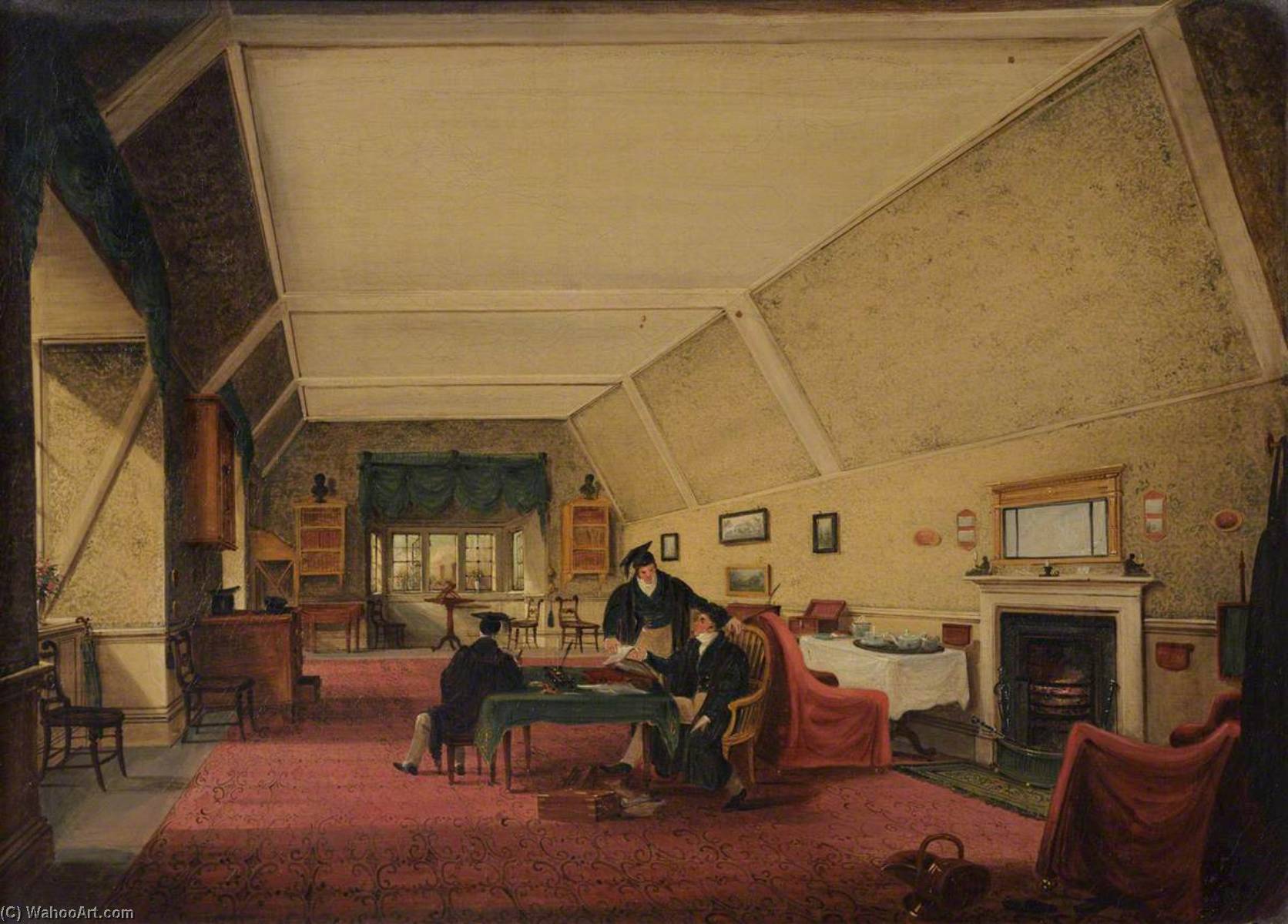 Room On G Staircase Above Perne Library — Richard Bankes Harraden