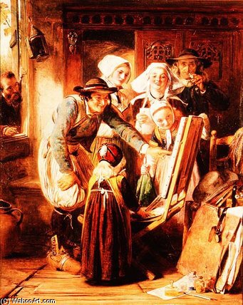 Art Critics In Brittany — Abraham Solomon