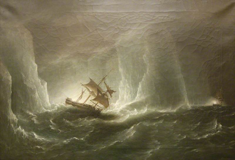 Antarctic Expedition Escape From The Bergs, 1842 — Richard Brydges Beechey