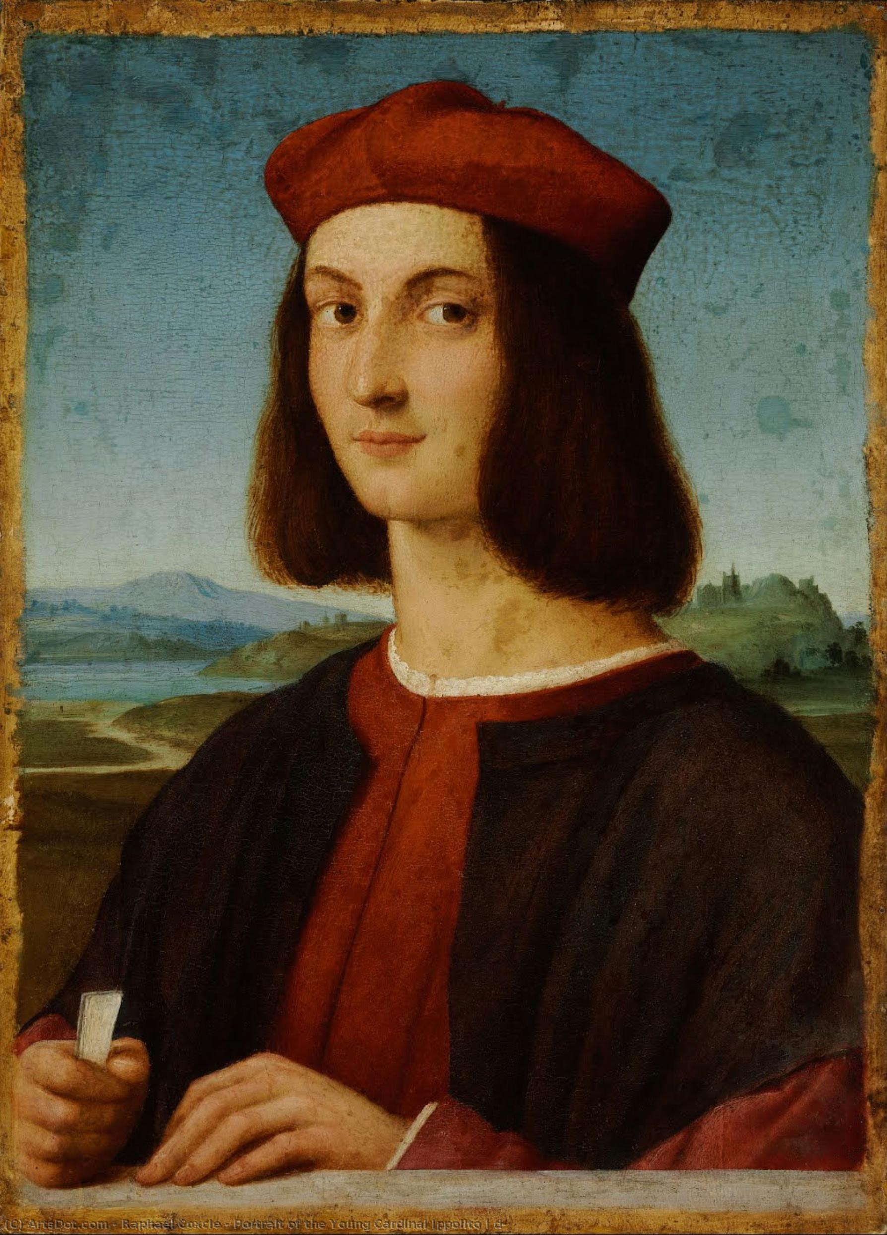 Portrait Of The Young Cardinal Ippolito I D — Rafael Koksi