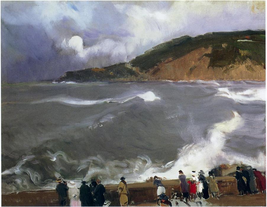 The Breakwater Of San Sebastian — Joaquín Sorolla Y Bastida
