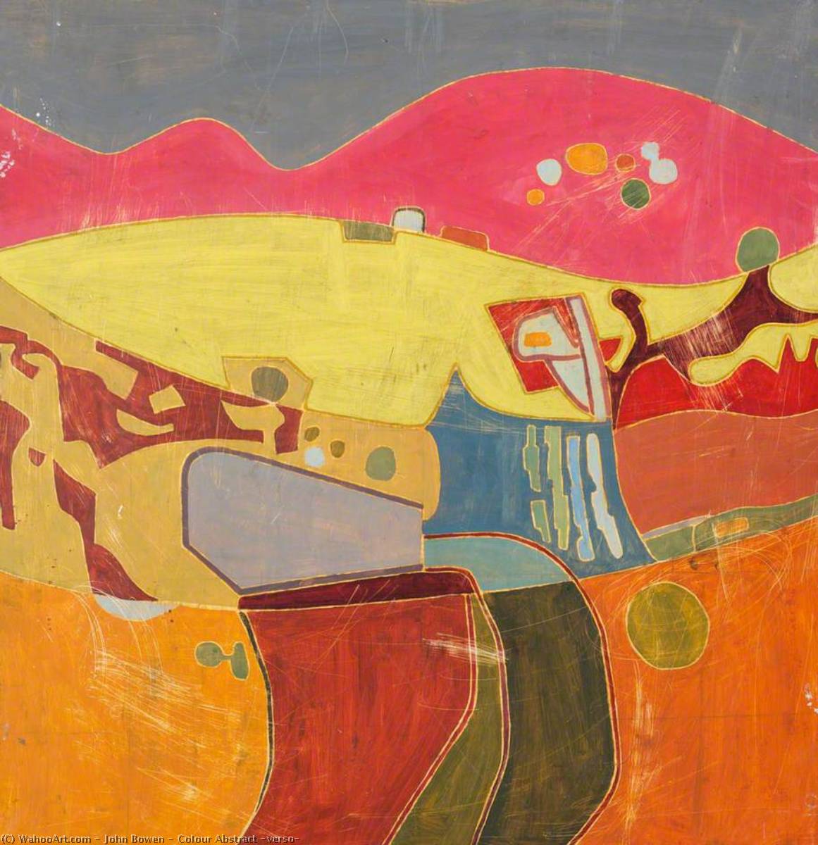 Colour Abstract (verso) — John Bowen