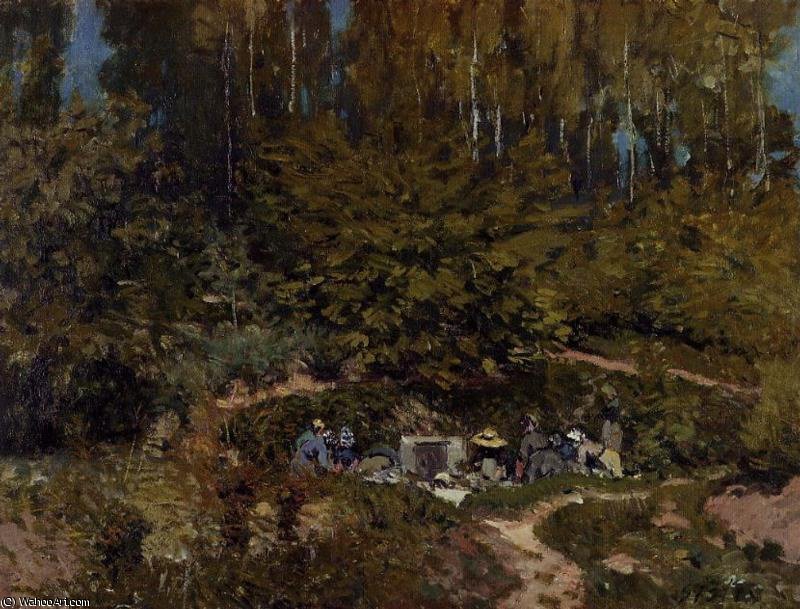 Washerwomen — Alfrēd Sislē