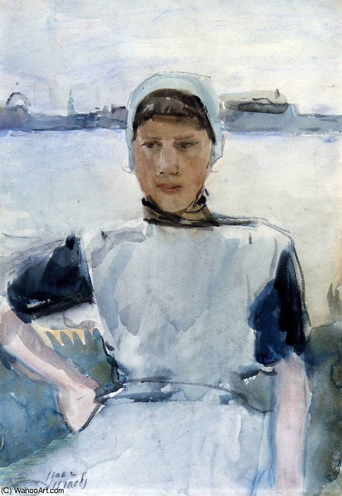 Posing Girl From Zeeland Sun — Isaac Lazarus Israels