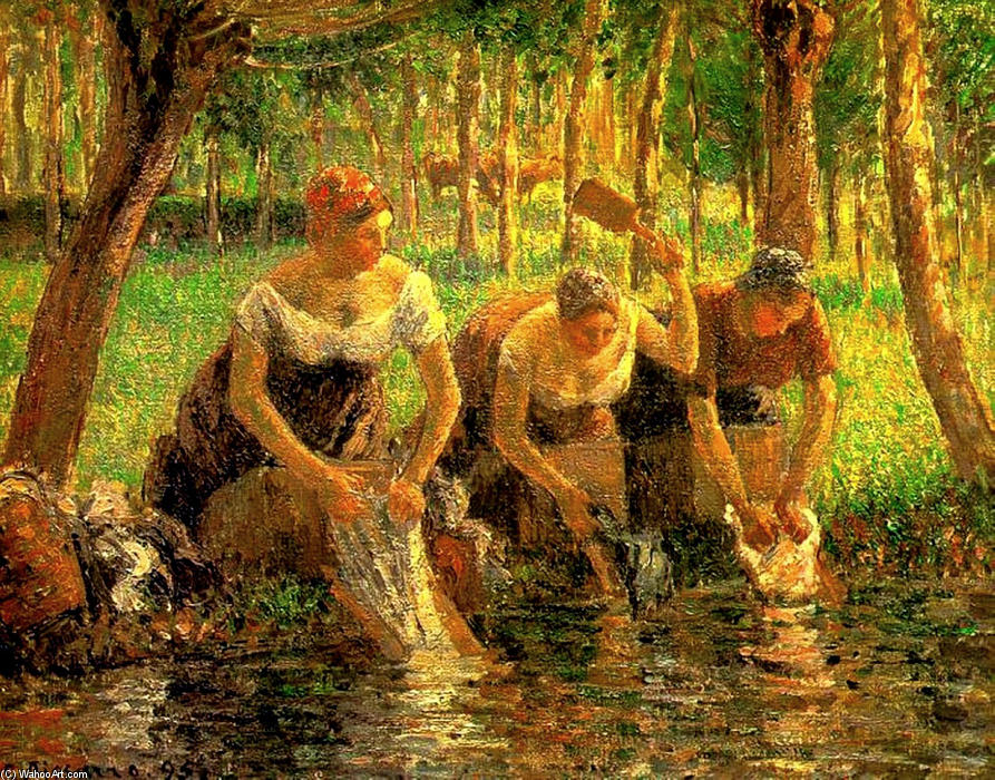 Laundring Women. Eragny Sur Eptes — Kamij Pisaro