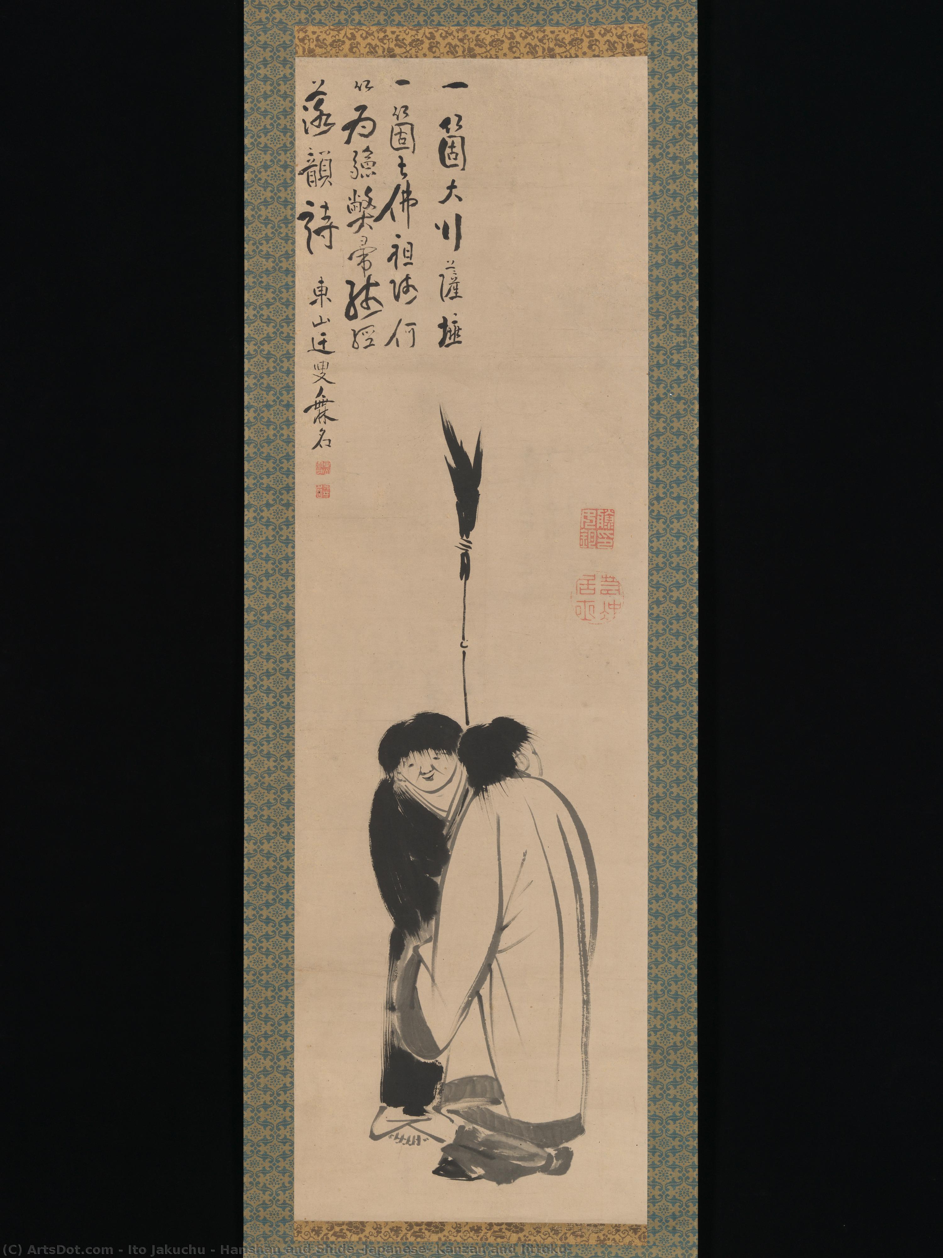 Hanshan And Shide (japanese: Kanzan And Jittoku) — Itō Jakučū