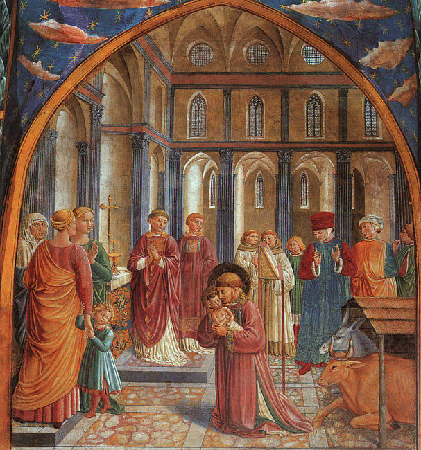 Establishment Of The Manger At Greccio — Benozzo Gozzoli
