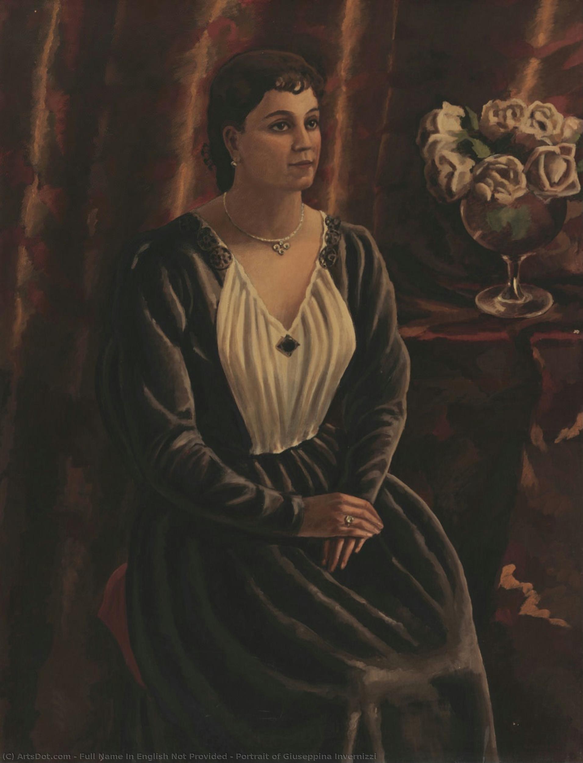 Portrait Of Giuseppina Invernizzi — Full Name In English Not Provided