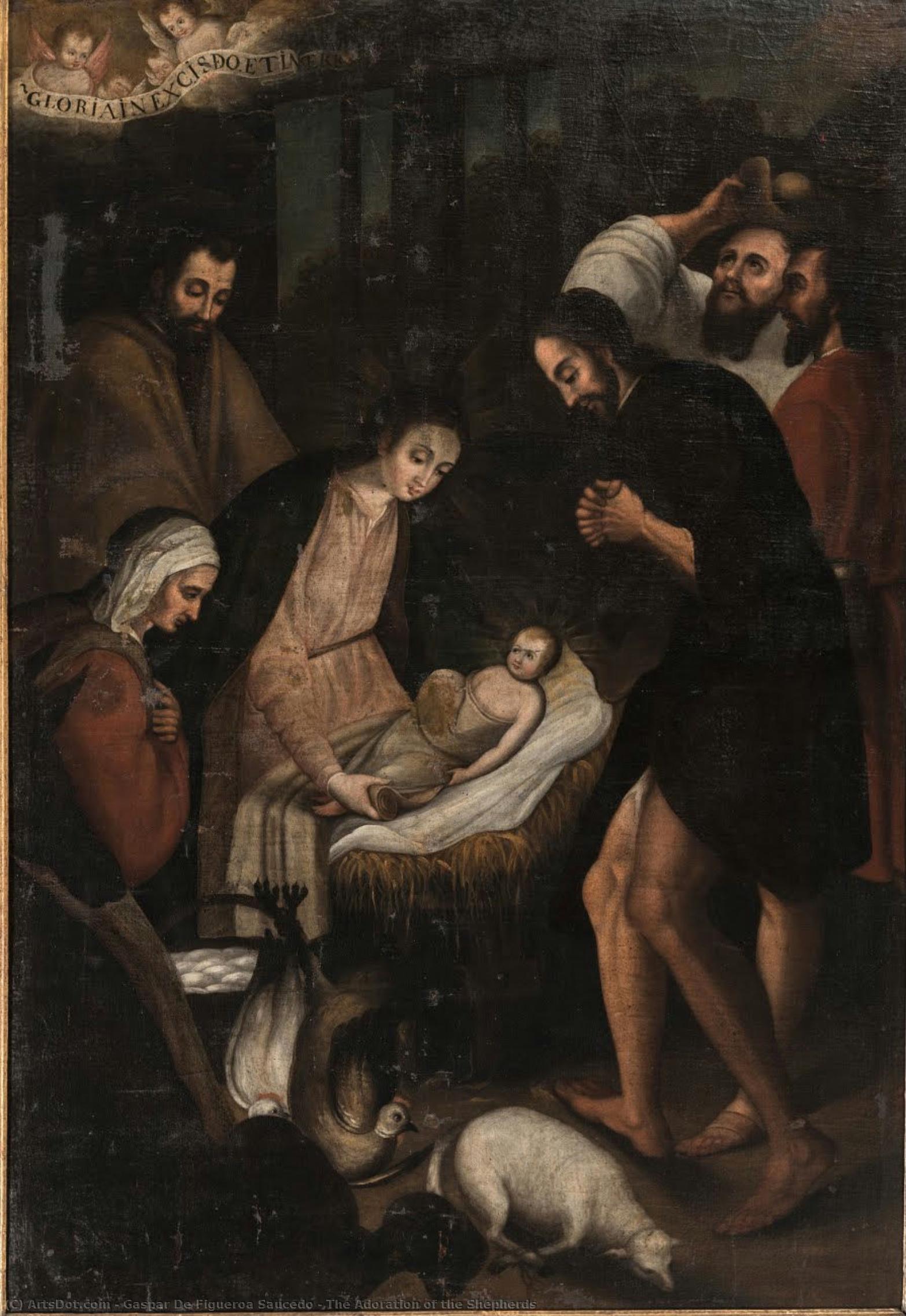 The Adoration Of The Shepherds — Gaspar De Figueroa Saucedo