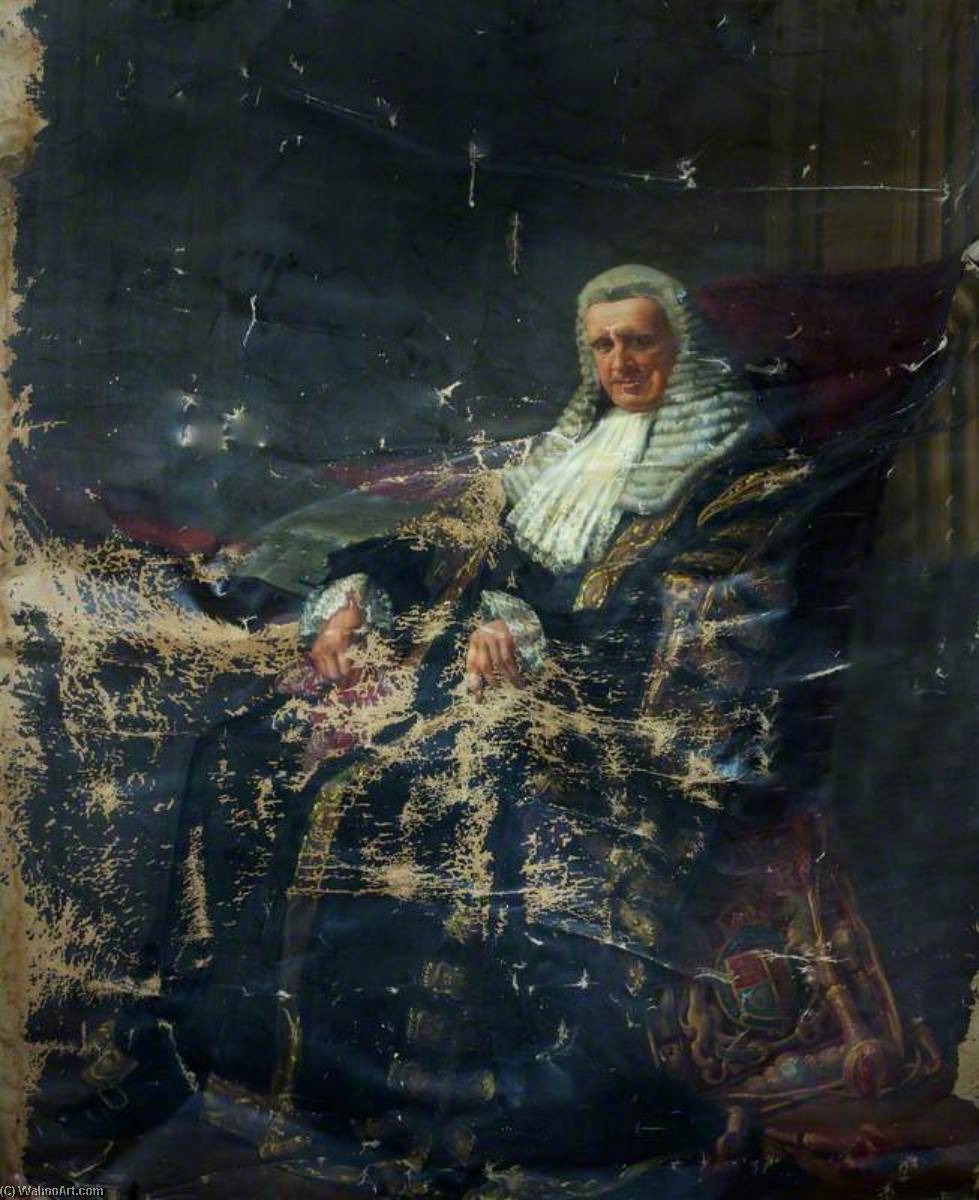 Portrait Of Seated Figure (possibly A Judge) — Margaret Lindsay Williams