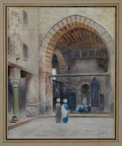 Interior Of A Mosque In Cairo — Frans Wilhelm Odelmark