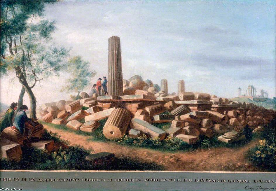 View Of The Remains Of An Ancient Temple — Luigi Mayer