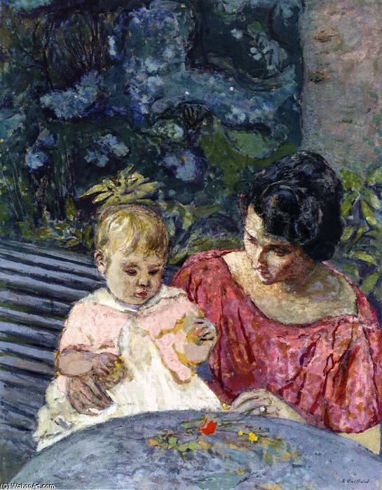 Madeleine Descorps And Her Son Bernard — Jean-édouard Vuillard