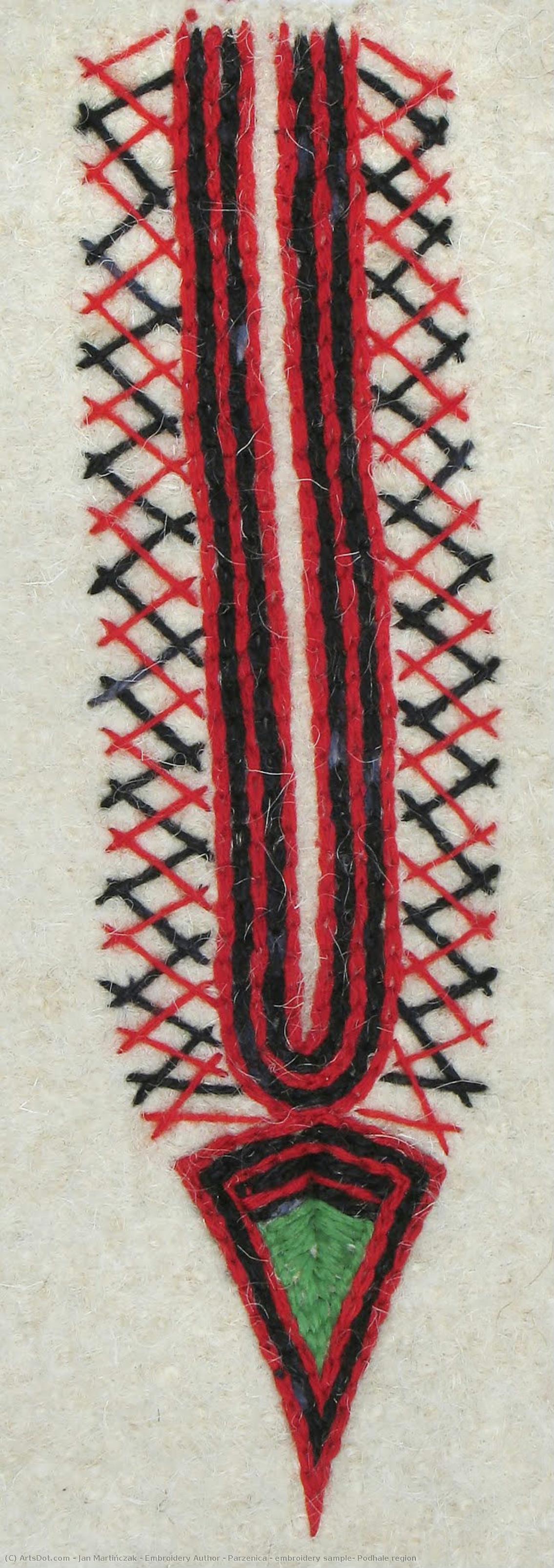 Parzenica - Embroidery Sample, Podhale Region — Jan Martińczak - Embroidery Author