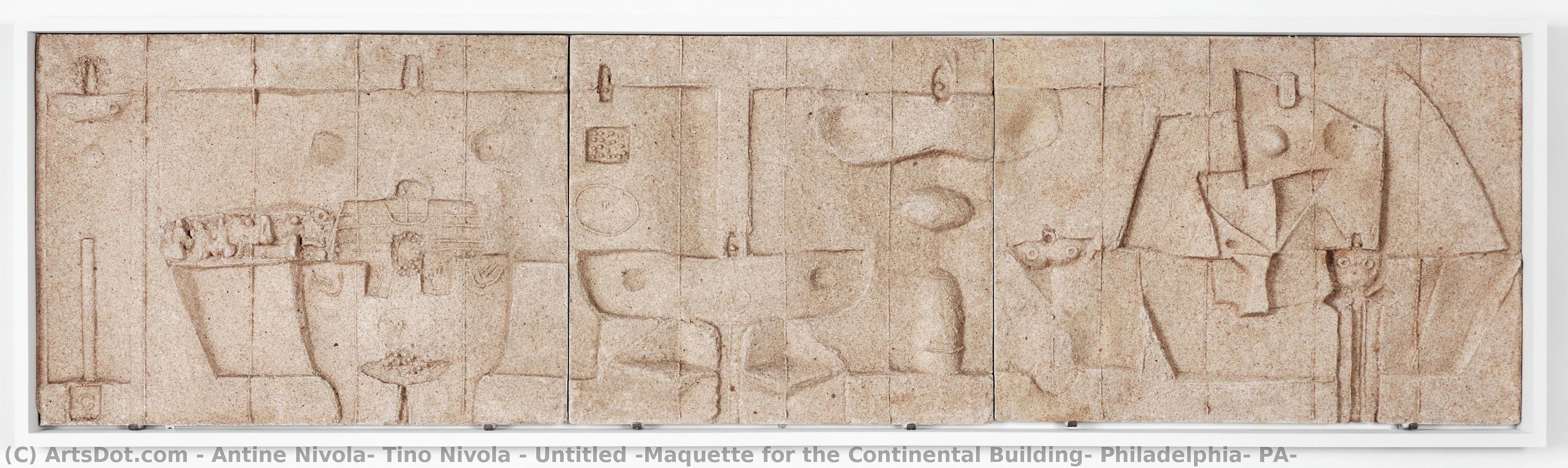 Untitled [maquette For The Continental Building, Philadelphia, Pa] — Antine Nivola, Tino Nivola