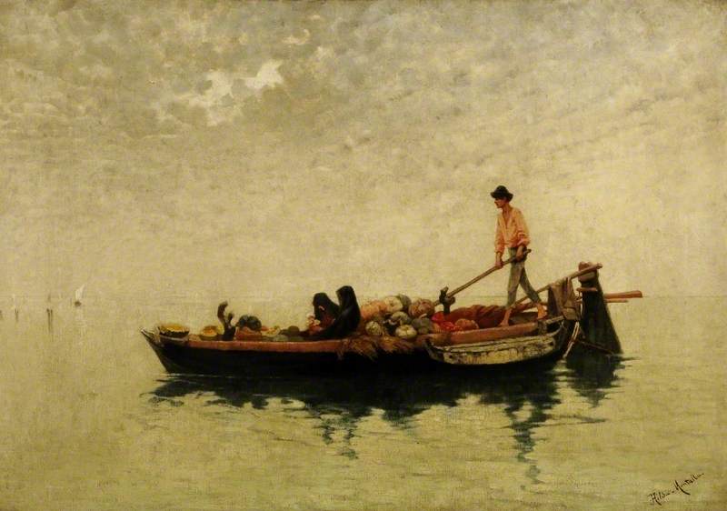 Venetian Boatman — Hilda Montalba