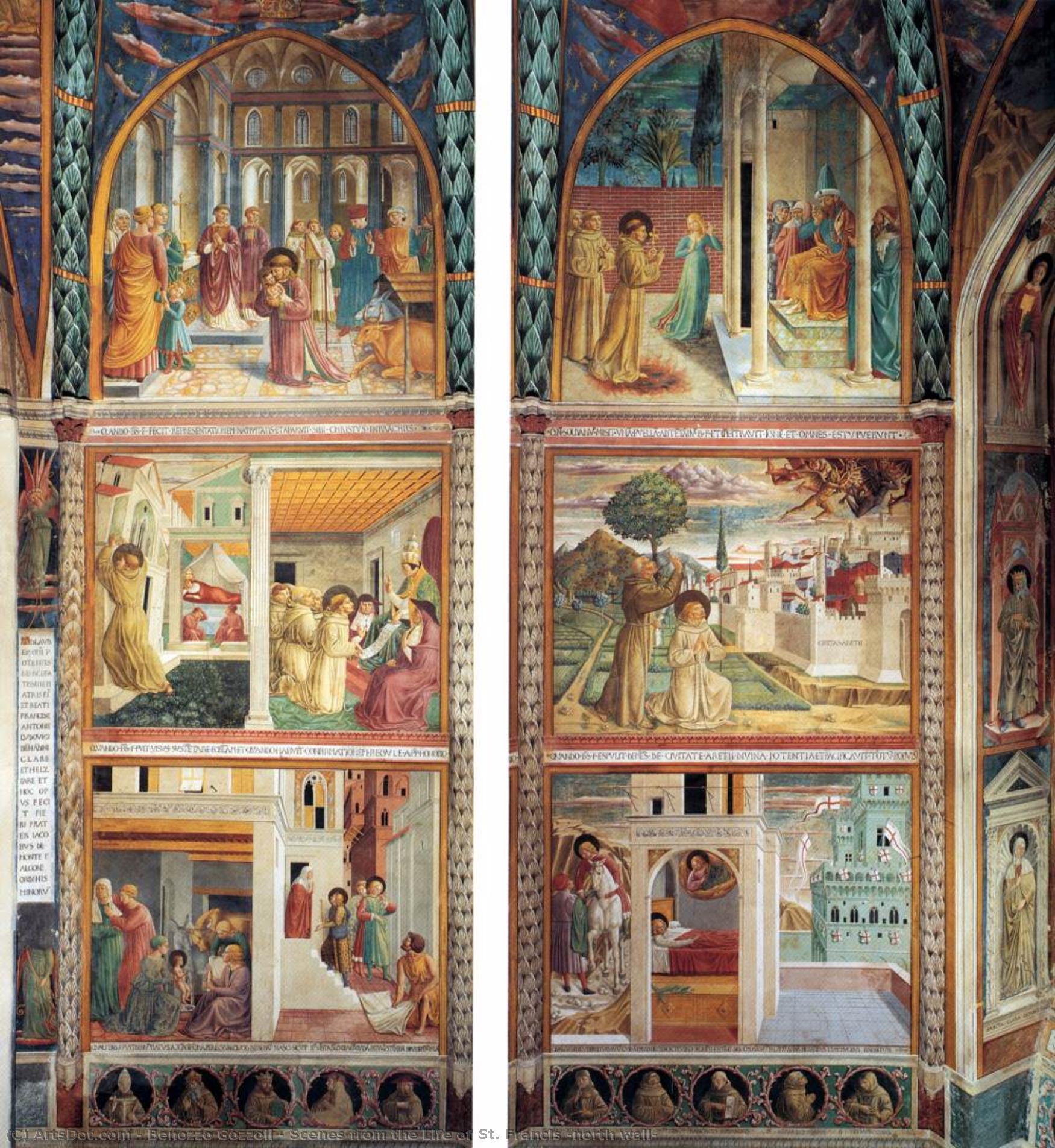 Scenes From The Life Of St. Francis (north Wall) — Benozzo Gozzoli