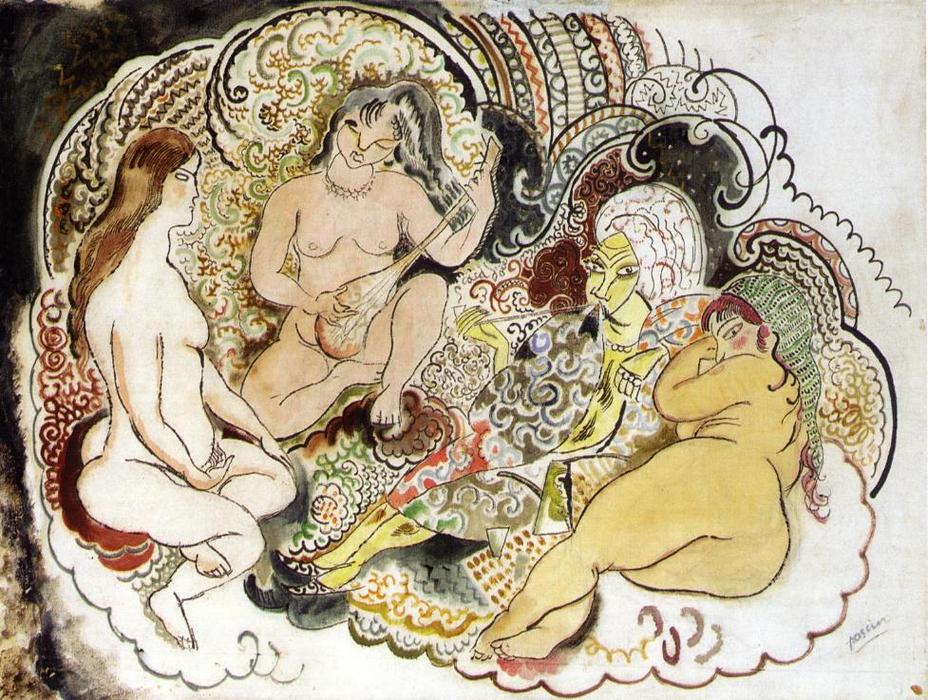 An Oriental And His Women — Julius Mordecai Pincas