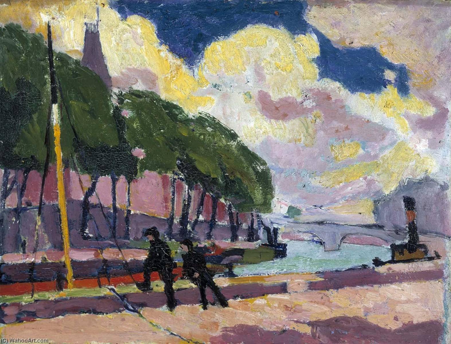 On The Banks Of The Seine — Henry Lyman Saÿen