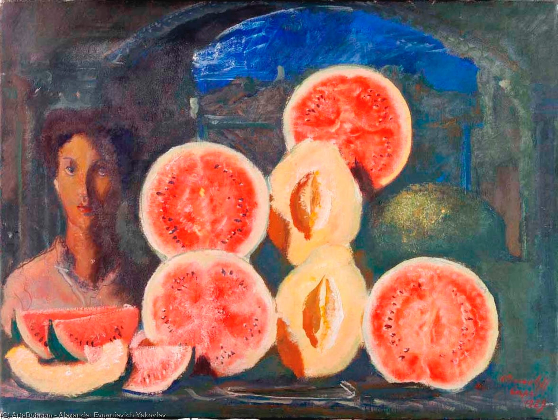 Watermelon Stall — Alexander Evgenievich Yakovlev
