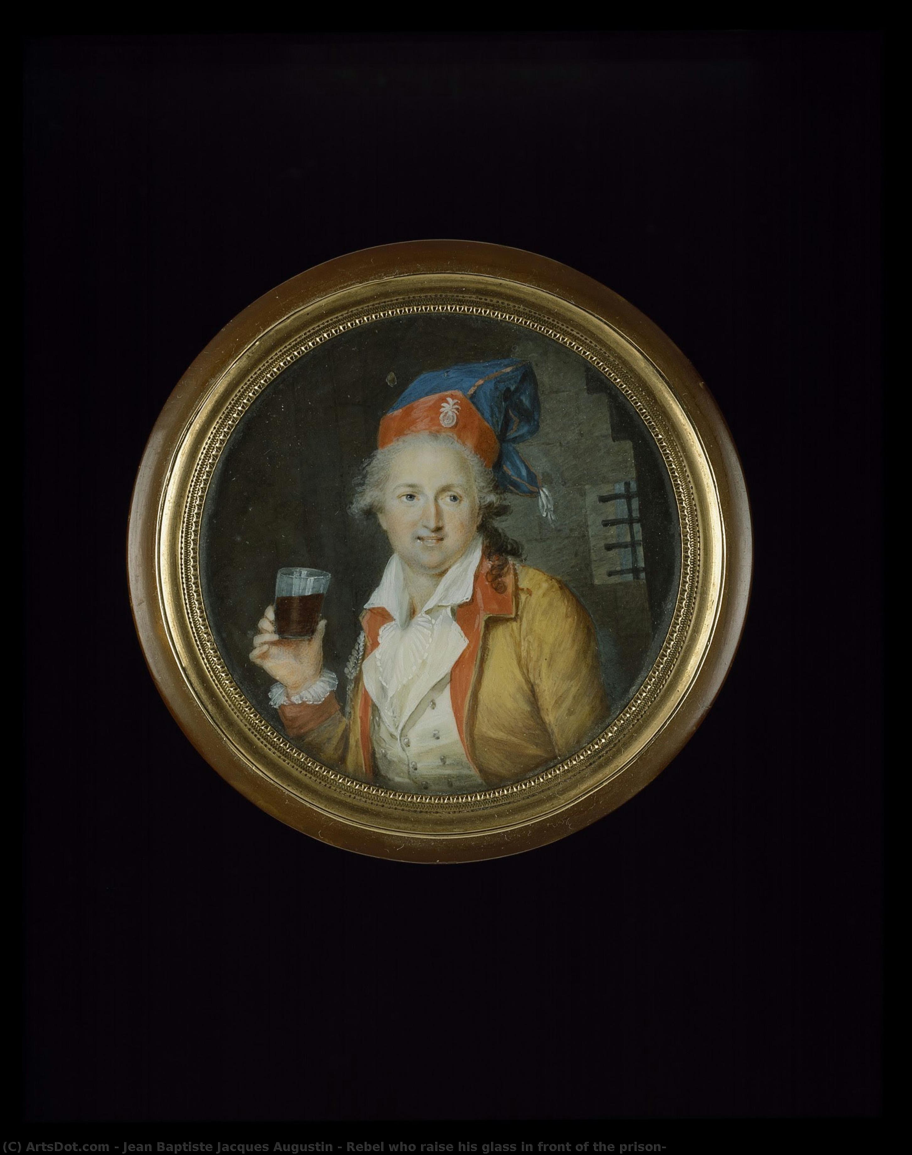 Rebel Who Raise His Glass In Front Of The Prison — Jean Baptiste Jacques Augustin