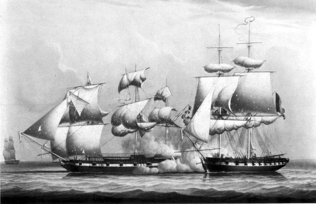 Action Between The Will Of Liverpool And A French Privateer, February 21, 1804 — Robert W. Salmon