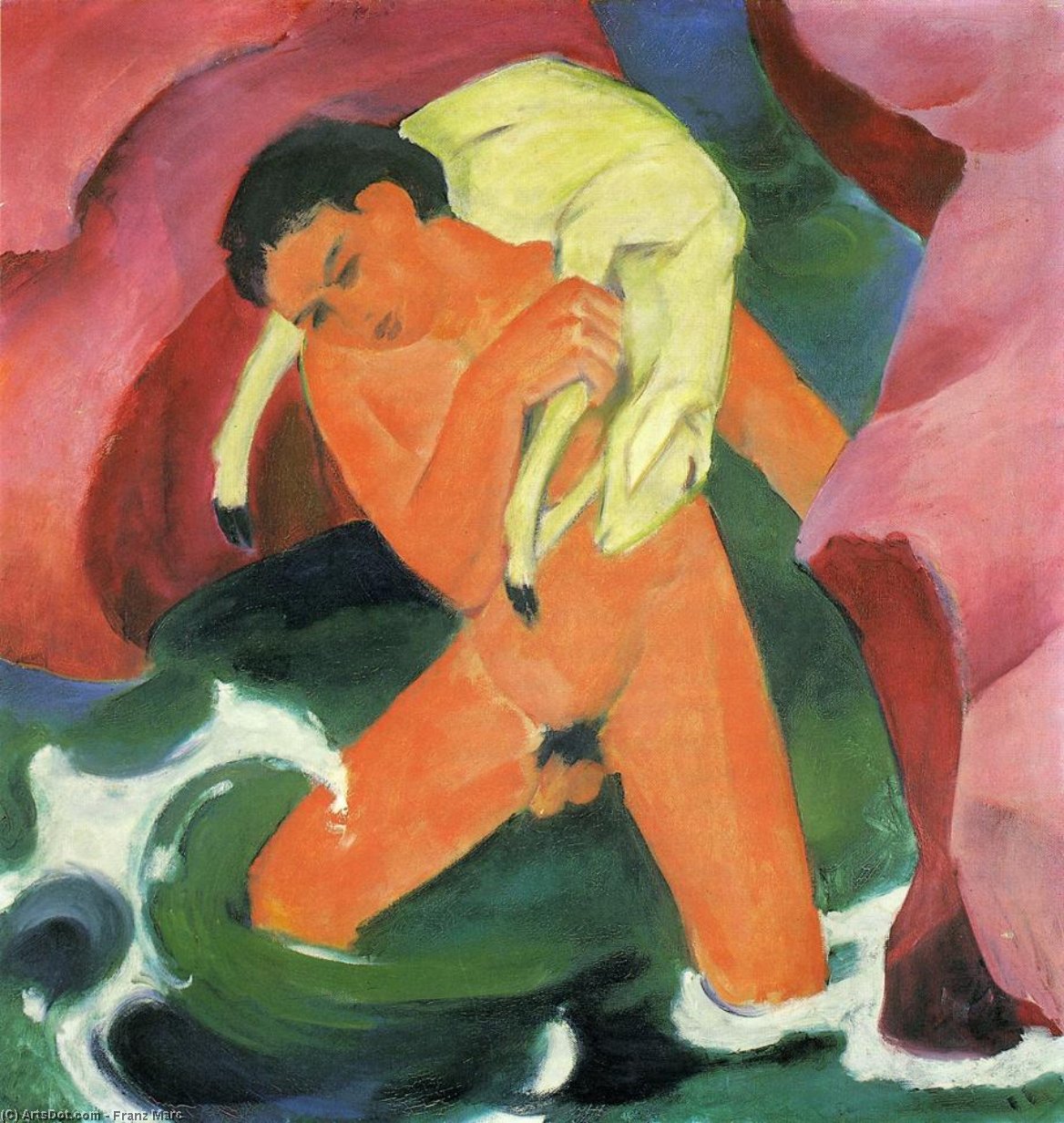 Young Boy With A Lamb — フランツ・マルク
