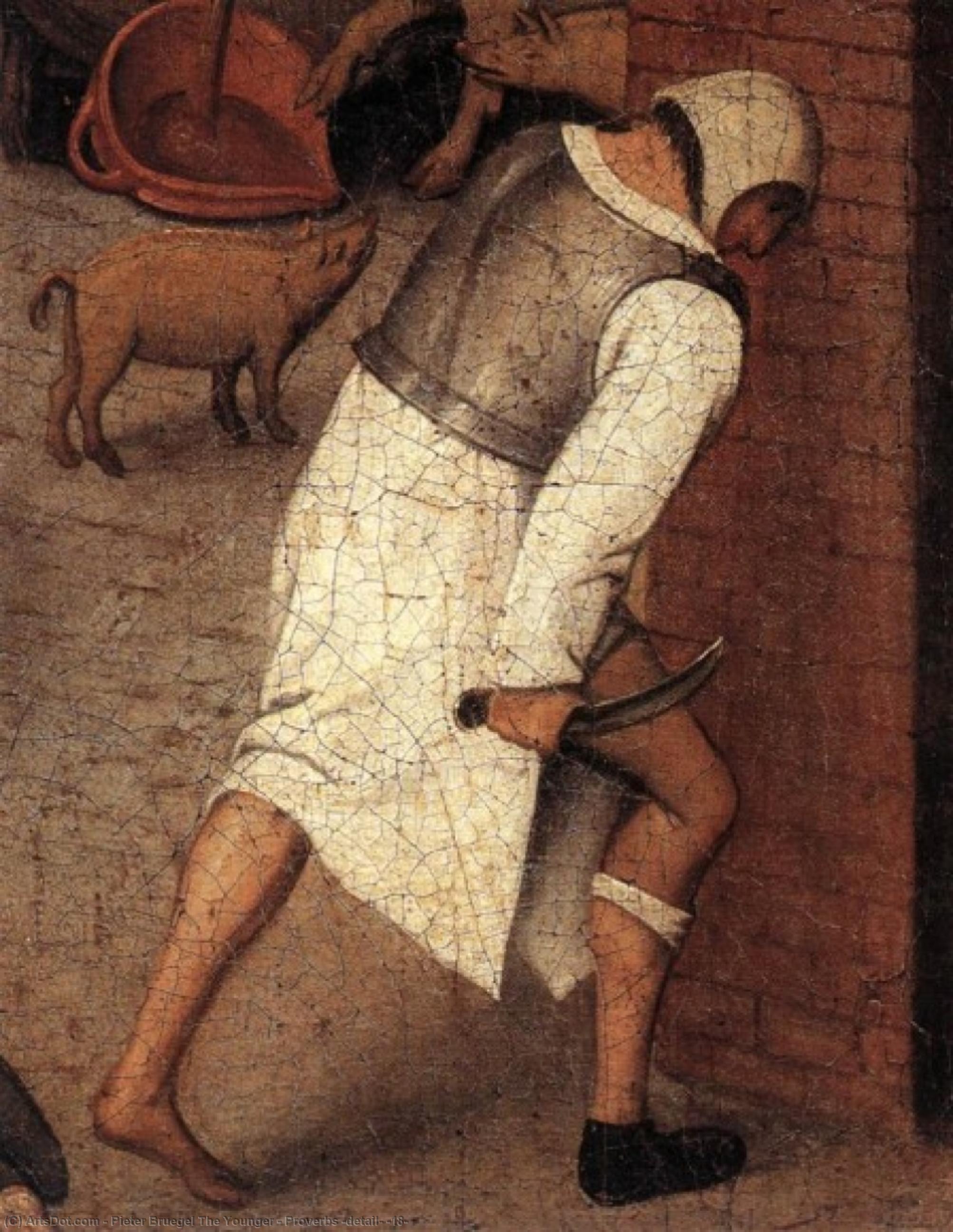 Proverbs (detail) (18) — Питер Бројгел Млађи