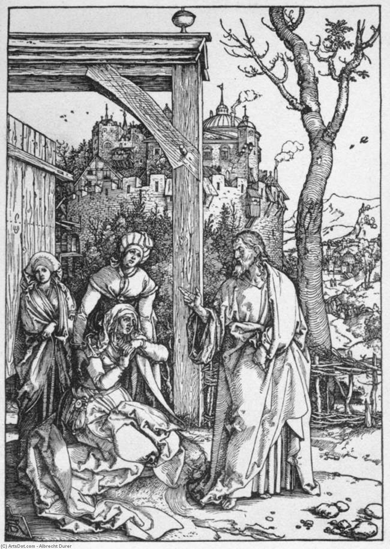 Life Of The Virgin. 16. Christ Taking Leave Of His Mother — Albrecht Dürer