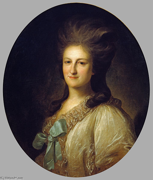 Portrait V.e.novosiltsevoy — Fyodor Stepanovich Rokotov
