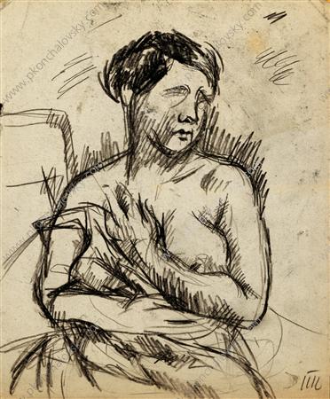 The Woman In Front Of A Mirror — Pyotr Konchalovsky