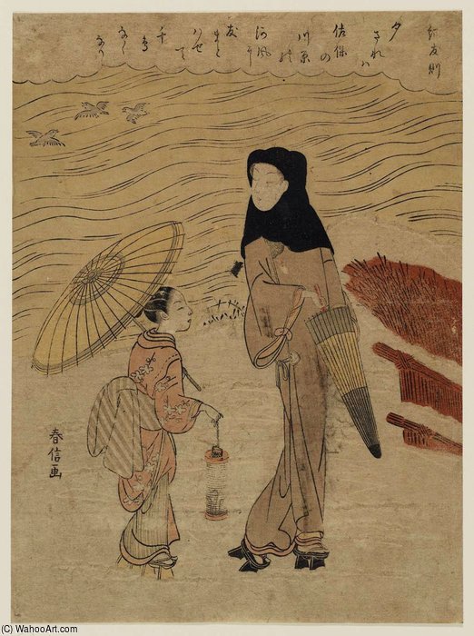Poem By Ki No Tomonori — Suzuki Harunobu