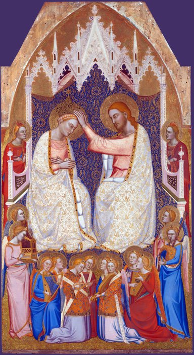 The Coronation Of The Virgin - Central Main Tier Panel — Jacopo Di Cione