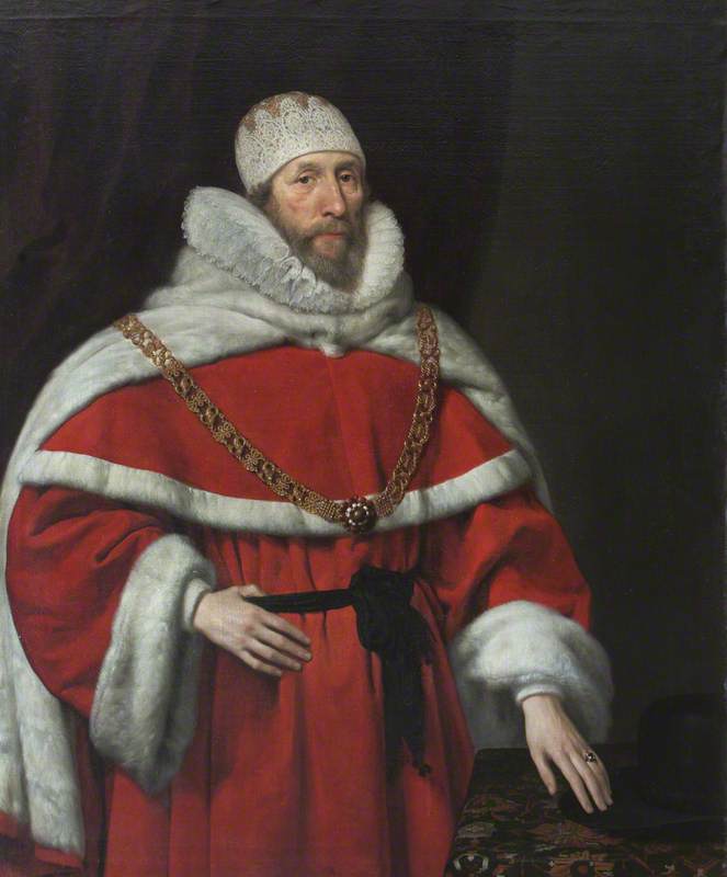 Chief Justice Sir Henry Hobart (d.1625), 1st Bt — Daniel I Mijtens