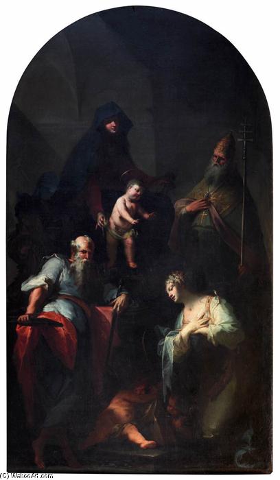 Madonna And Child With Saints — Francesco Conti