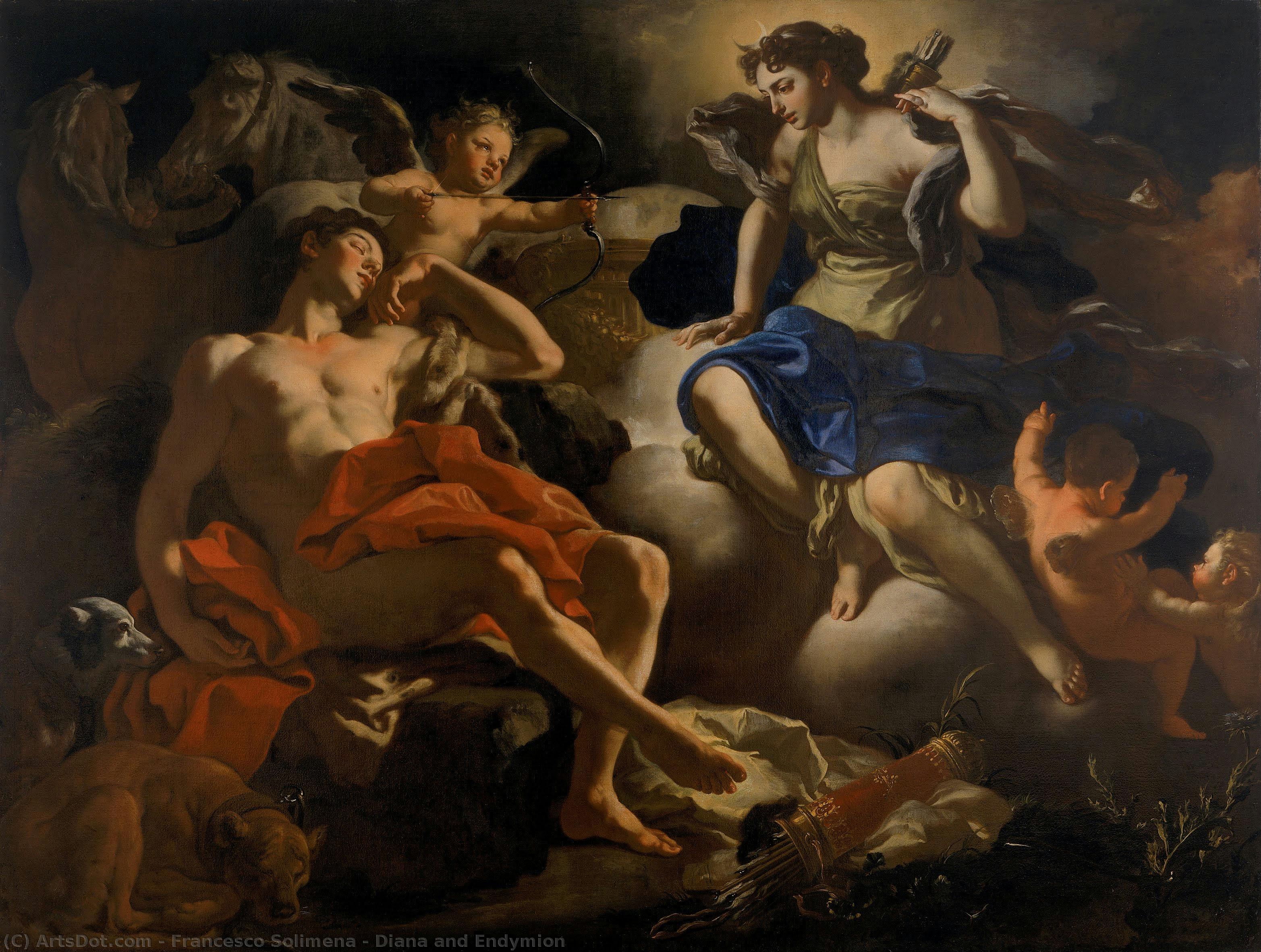 Diana And Endymion — Франческо Солимена