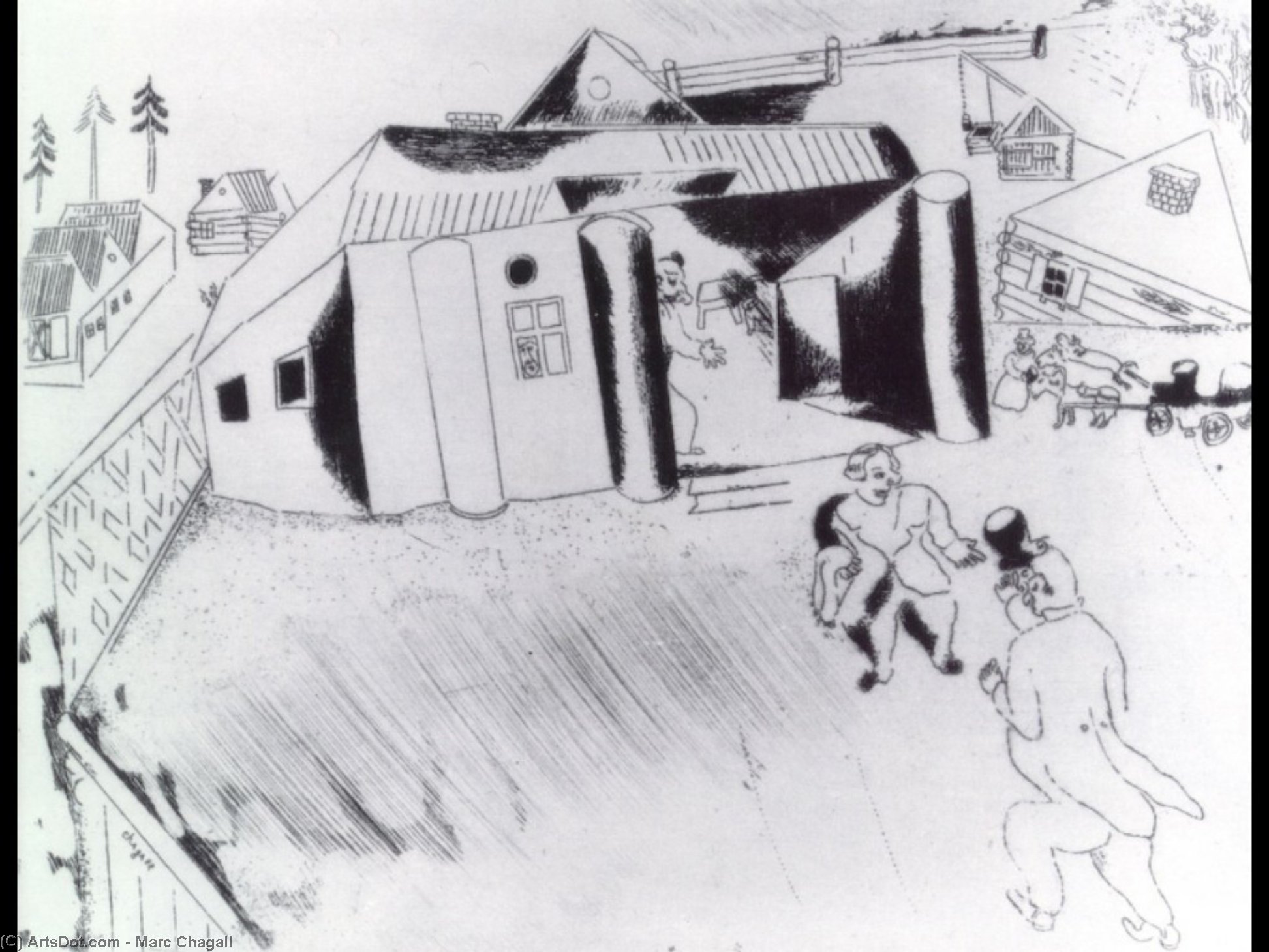 Sobakevich's House — Марк Шагал
