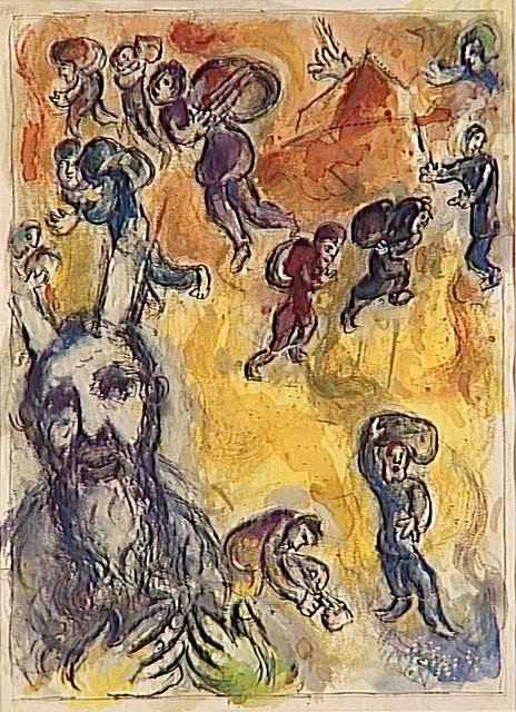 Moisés Ve Los Sufrimientos De Su Pueblo — Marc Chagall