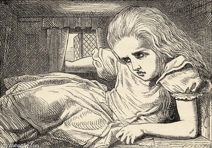 Alice Grows Too Tall For The Room — Sir John Tenniel