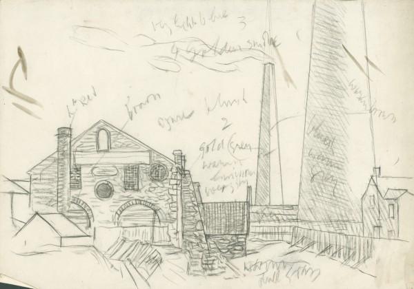 Study For 'the Big Chimneys, Llanelli' — Sir George Clausen